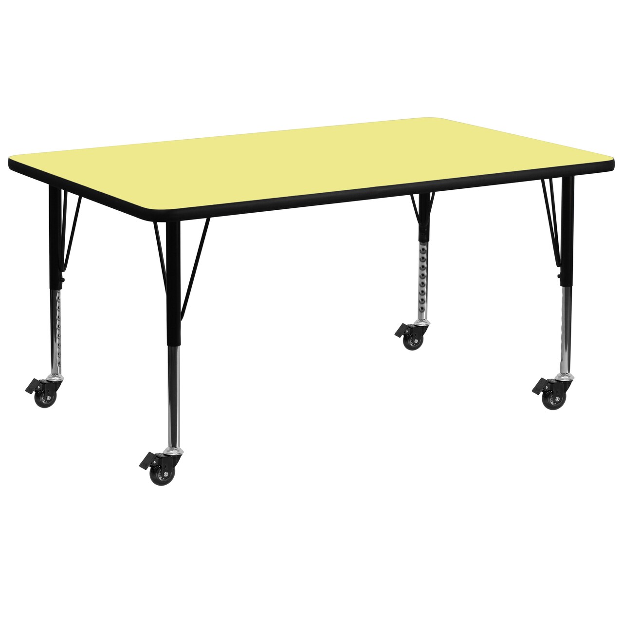 Emma and Oliver Mobile 30x72 Rectangle Laminate Preschool Activity Table